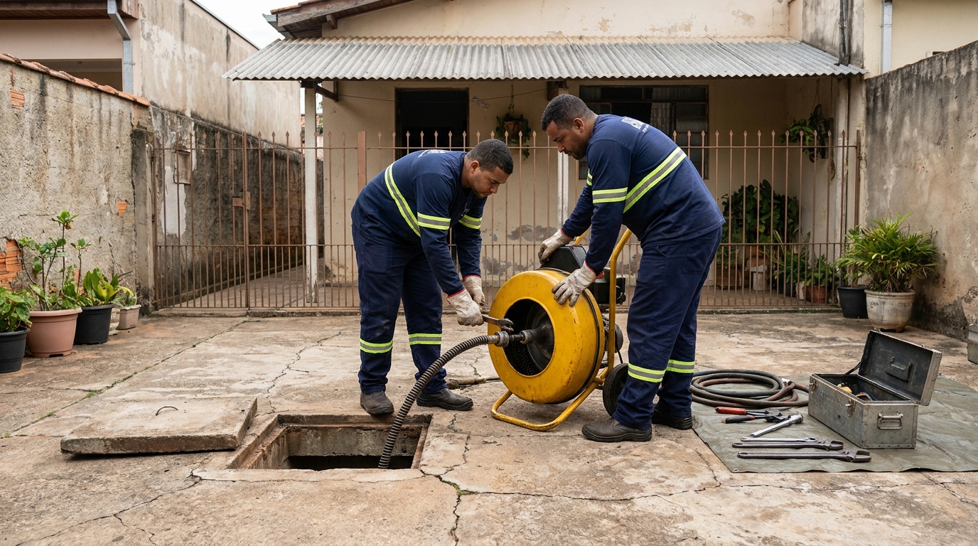 Desentupimento de esgoto em Petrolina‑PE